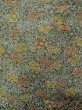 Photo5: O0218Q Vintage Japanese kimono  Dark Olive KOMON dyed for women / Silk. Chrysanthemum,   (Grade B) (5)