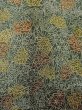Photo7: O0218Q Vintage Japanese kimono  Dark Olive KOMON dyed for women / Silk. Chrysanthemum,   (Grade B) (7)