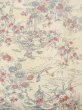 Photo4: O0218R Vintage Japanese kimono  Grayish Light Blue KOMON dyed for women / Silk. SAKURA cherry blossom,   (Grade C) (4)