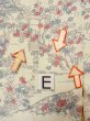 Photo18: O0218R Vintage Japanese kimono  Grayish Light Blue KOMON dyed for women / Silk. SAKURA cherry blossom,   (Grade C) (18)