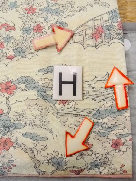 Photo21: O0218R Vintage Japanese kimono  Grayish Light Blue KOMON dyed for women / Silk. SAKURA cherry blossom,   (Grade C) (21)