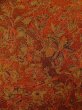 Photo3: Mint O0218S Vintage Japanese kimono  Reddish Brown KOMON dyed for women / Silk. Chinese flower,   (Grade A) (3)