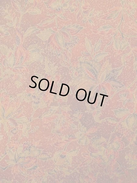 Photo3: Mint O0218S Vintage Japanese kimono  Reddish Brown KOMON dyed for women / Silk. Chinese flower,   (Grade A) (3)