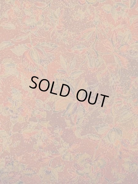 Photo4: Mint O0218S Vintage Japanese kimono  Reddish Brown KOMON dyed for women / Silk. Chinese flower,   (Grade A) (4)