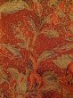 Photo6: Mint O0218S Vintage Japanese kimono  Reddish Brown KOMON dyed for women / Silk. Chinese flower,   (Grade A) (6)