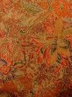 Photo7: Mint O0218S Vintage Japanese kimono  Reddish Brown KOMON dyed for women / Silk. Chinese flower,   (Grade A) (7)
