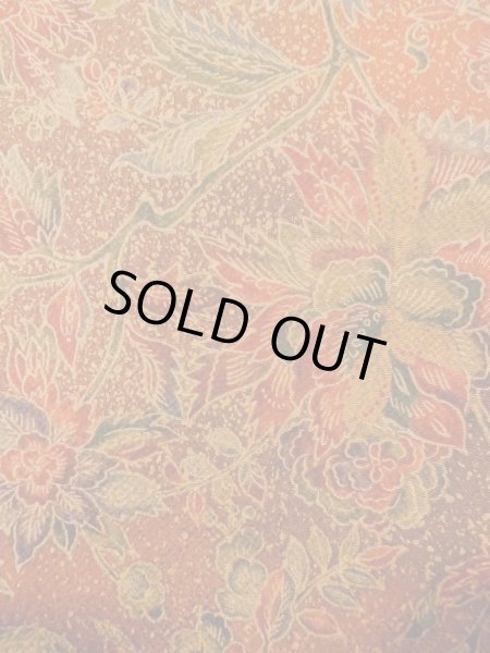 Photo7: Mint O0218S Vintage Japanese kimono  Reddish Brown KOMON dyed for women / Silk. Chinese flower,   (Grade A) (7)