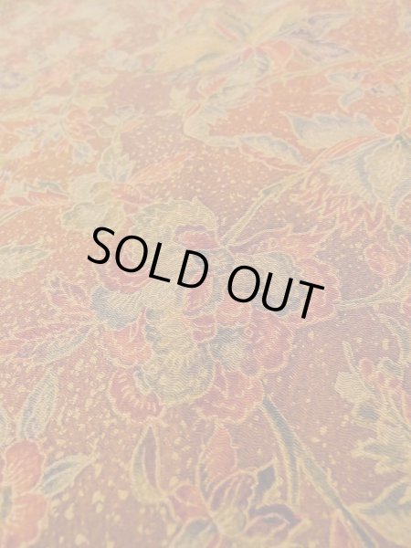 Photo8: Mint O0218S Vintage Japanese kimono  Reddish Brown KOMON dyed for women / Silk. Chinese flower,   (Grade A) (8)