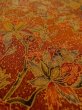 Photo10: Mint O0218S Vintage Japanese kimono  Reddish Brown KOMON dyed for women / Silk. Chinese flower,   (Grade A) (10)