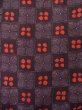 Photo4: Mint O0218U Vintage Japanese kimono  Brownish Black KOMON dyed for women / Silk. Flower,   (Grade A) (4)