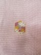 Photo5: O0218V Vintage Japanese kimono  Shiny Off White KOMON dyed for women / Silk. Chrysanthemum,   (Grade D) (5)