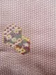 Photo6: O0218V Vintage Japanese kimono  Shiny Off White KOMON dyed for women / Silk. Chrysanthemum,   (Grade D) (6)