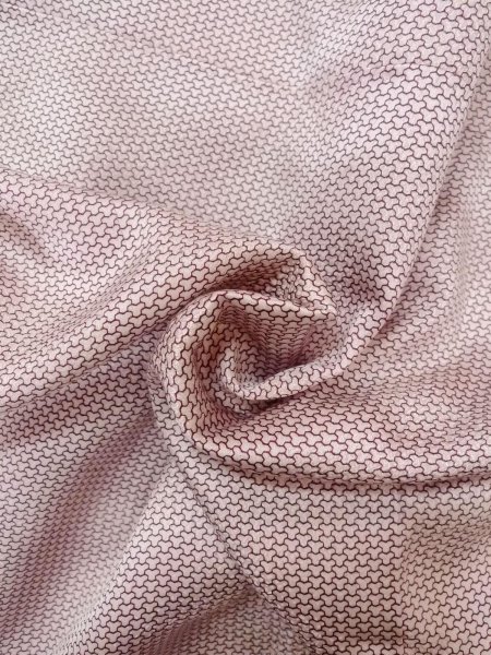 Photo11: O0218V Vintage Japanese kimono  Shiny Off White KOMON dyed for women / Silk. Chrysanthemum,   (Grade D) (11)