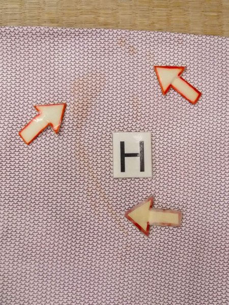 Photo21: O0218V Vintage Japanese kimono  Shiny Off White KOMON dyed for women / Silk. Chrysanthemum,   (Grade D) (21)