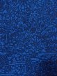 Photo6: Mint O0218X Used Japanese kimono   Indigo Blue KOMON dyed for women / Silk. Chrysanthemum,   (Grade A) (6)
