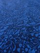 Photo10: Mint O0218X Used Japanese kimono   Indigo Blue KOMON dyed for women / Silk. Chrysanthemum,   (Grade A) (10)