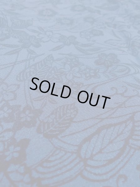 Photo10: O0218Z Used Japanese kimono   Indigo Blue KOMON dyed for women / Silk. SAKURA cherry blossom,   (Grade B) (10)