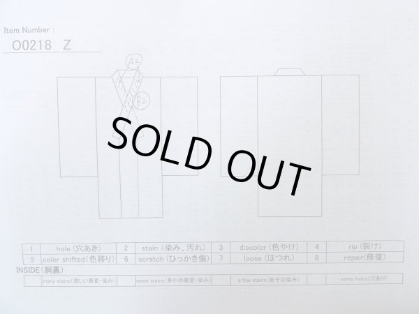 Photo13: O0218Z Used Japanese kimono   Indigo Blue KOMON dyed for women / Silk. SAKURA cherry blossom,   (Grade B) (13)