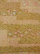 Photo3: O0219A Vintage Japanese kimono   Beige KOMON dyed for women / Silk. KIKYO Japanese balloonflower,   (Grade A) (3)
