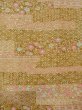 Photo4: O0219A Vintage Japanese kimono   Beige KOMON dyed for women / Silk. KIKYO Japanese balloonflower,   (Grade A) (4)