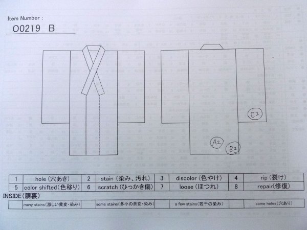 Photo13: O0219B Vintage Japanese kimono  Dark Navy Blue KOMON dyed for women / Silk. Flower,   (Grade B) (13)