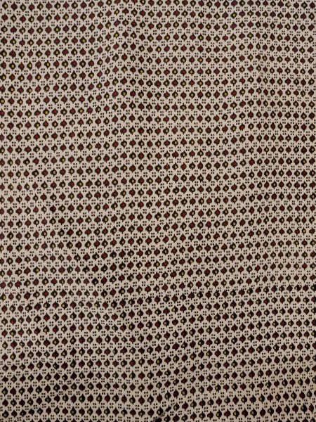 Photo4: O0219C Vintage Japanese kimono   Off White KOMON dyed for women / Silk. Dot,   (Grade D) (4)