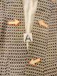 Photo14: O0219C Vintage Japanese kimono   Off White KOMON dyed for women / Silk. Dot,   (Grade D) (14)