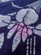 Photo8: O0228C Vintage Japanese kimono   Indigo Blue Pour Dyed Yukata for women / Cotton. Iris,   (Grade B) (8)