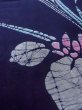 Photo10: O0228C Vintage Japanese kimono   Indigo Blue Pour Dyed Yukata for women / Cotton. Iris,   (Grade B) (10)