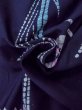 Photo11: O0228C Vintage Japanese kimono   Indigo Blue Pour Dyed Yukata for women / Cotton. Iris,   (Grade B) (11)