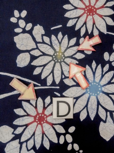 Photo17: O0228D Vintage Japanese kimono   Indigo Blue Pour Dyed Yukata for women / Cotton. Flower,   (Grade C) (17)