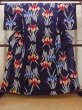 Photo1: O0228E Vintage Japanese kimono   Indigo Blue Pour Dyed Yukata for women / Cotton. Iris,   (Grade C) (1)