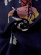 Photo11: O0228E Vintage Japanese kimono   Indigo Blue Pour Dyed Yukata for women / Cotton. Iris,   (Grade C) (11)