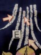 Photo18: O0228E Vintage Japanese kimono   Indigo Blue Pour Dyed Yukata for women / Cotton. Iris,   (Grade C) (18)