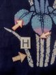 Photo21: O0228E Vintage Japanese kimono   Indigo Blue Pour Dyed Yukata for women / Cotton. Iris,   (Grade C) (21)
