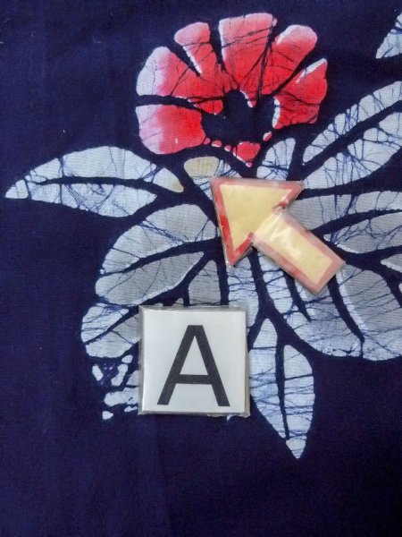 Photo14: O0228F Vintage Japanese kimono   Indigo Blue Pour Dyed Yukata for women / Cotton. Flower,   (Grade B) (14)