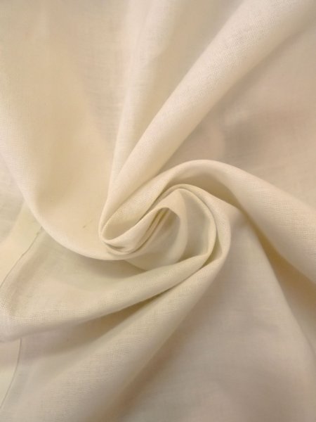 Photo14: O0228H Vintage Japanese kimono   White YUKATA summer(made in Japan) for women / Cotton/hemp Flower,   (Grade C) (14)