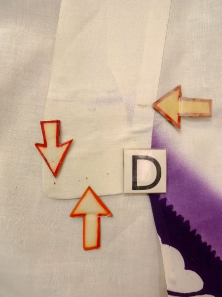 Photo19: O0228H Vintage Japanese kimono   White YUKATA summer(made in Japan) for women / Cotton/hemp Flower,   (Grade C) (19)