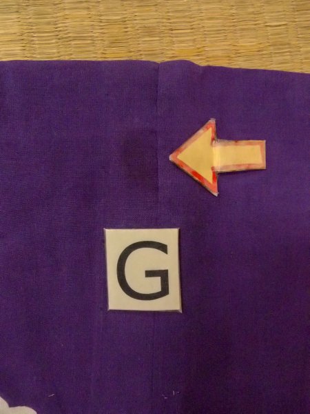 Photo22: O0228H Vintage Japanese kimono   White YUKATA summer(made in Japan) for women / Cotton/hemp Flower,   (Grade C) (22)