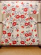 Photo1: O0228I Vintage Japanese kimono   White Pour Dyed Yukata for women / Cotton. Camellia,   (Grade D) (1)