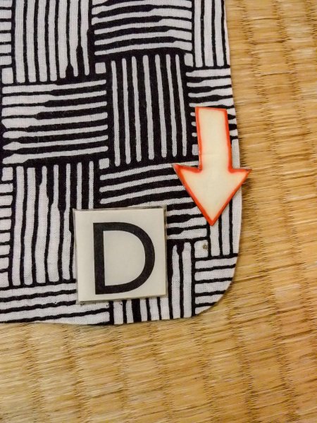 Photo17: O0228J Vintage Japanese kimono   White YUKATA summer(made in Japan) for women / Cotton/hemp Line,   (Grade D) (17)