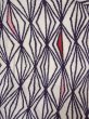 Photo3: O0228K Vintage Japanese kimono   White YUKATA summer(made in Japan) for women / Cotton. Geometrical pattern   (Grade B) (3)