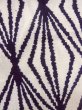 Photo7: O0228K Vintage Japanese kimono   White YUKATA summer(made in Japan) for women / Cotton. Geometrical pattern   (Grade B) (7)