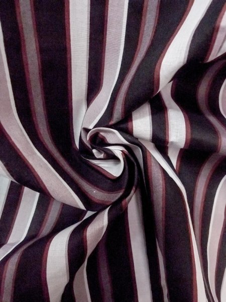 Photo12: O0228L Vintage Japanese kimono   Black Men's Yukata for women / Cotton. Stripes   (Grade B) (12)