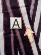 Photo14: O0228L Vintage Japanese kimono   Black Men's Yukata for women / Cotton. Stripes   (Grade B) (14)