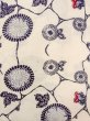 Photo4: O0228O Vintage Japanese kimono   White Pour Dyed Yukata for women / Linen. Chrysanthemum,   (Grade C) (4)