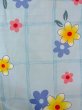 Photo4: O0228Q Vintage Japanese kimono  Light Light Blue YUKATA summer(made in Other than Japan) for women / Cotton. Flower,   (Grade B) (4)