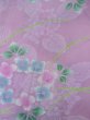 Photo3: O0228Y Vintage Japanese kimono  Pale Wisteria YUKATA summer(made in Japan) for women / Cotton. Flower, Hydrangea pattern  (Grade B) (3)