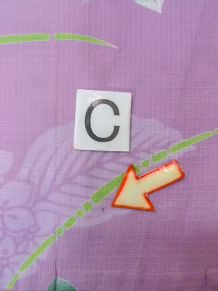 Photo17: O0228Y Vintage Japanese kimono  Pale Wisteria YUKATA summer(made in Japan) for women / Cotton. Flower, Hydrangea pattern  (Grade B) (17)