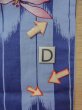 Photo17: O0301A Used Japanese kimono  Grayish Light Blue YUKATA summer(made in Other than Japan) for women / Cotton.  Dragonfly pattern  (Grade C) (17)